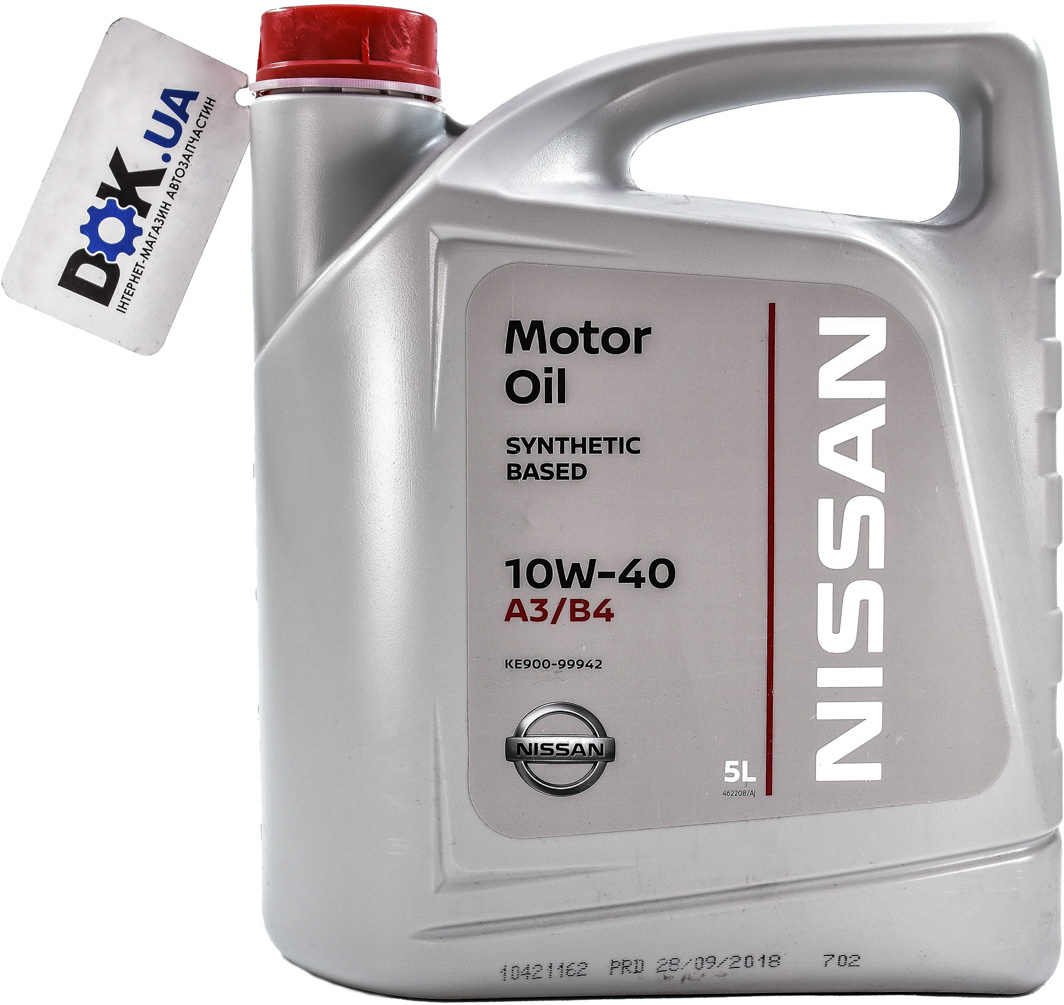 

Моторное масло Nissan Motor Oil 10W-40 полусинтетическое ke90099942