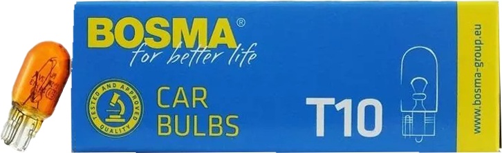 

Автолампы Bosma 1987 WY5W T10 5 W оранжевый