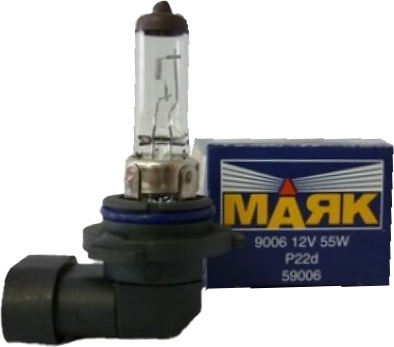 

Автолампа Маяк 59006 Standard HB4 P22d 55 W прозрачная