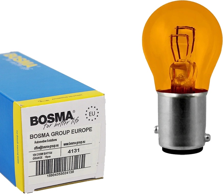 

Автолампы Bosma 4131 P21/5W BAY15d 21 W 5 W оранжевый
