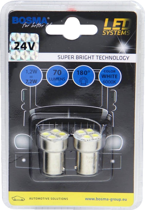 

Автолампа Bosma 5417 R10W BA15s 1,2 W
