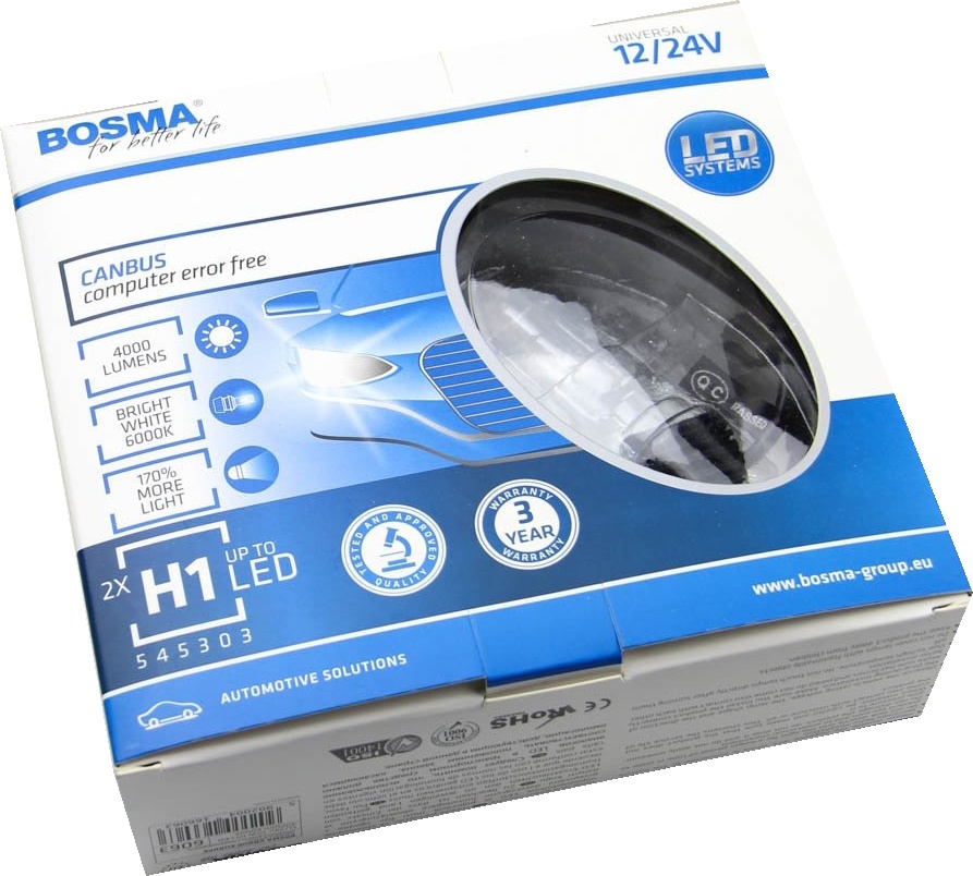 

Автолампа Bosma 6063 H1 P14,5s 25 W