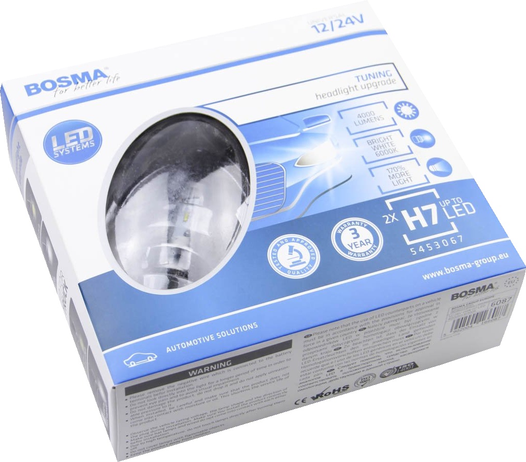 

Автолампы Bosma 6087 H7 PX26d 25 W