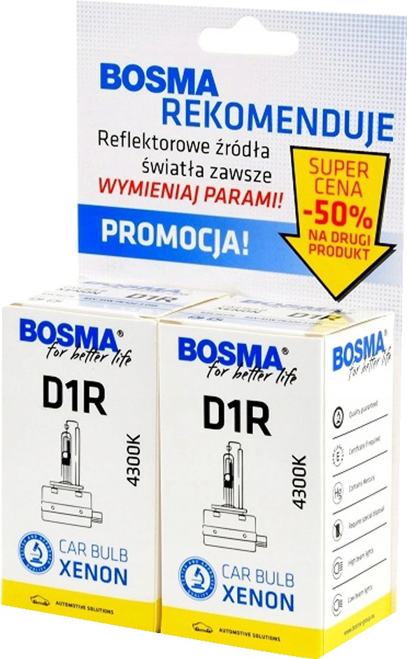

Автолампа Bosma 6179D D1R PK32d-3 35 W прозрачная