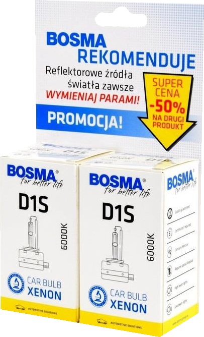 

Автолампы Bosma 9501D D1S PK32d-2 35 W прозрачная