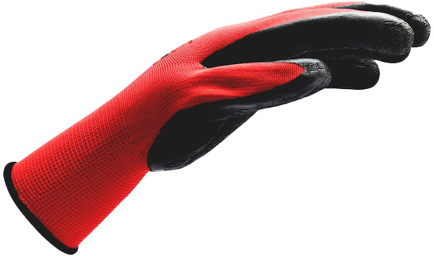 

Перчатки рабочие Würth Red Latex Grip трикотажные с латексным покрытием красный 0899408209