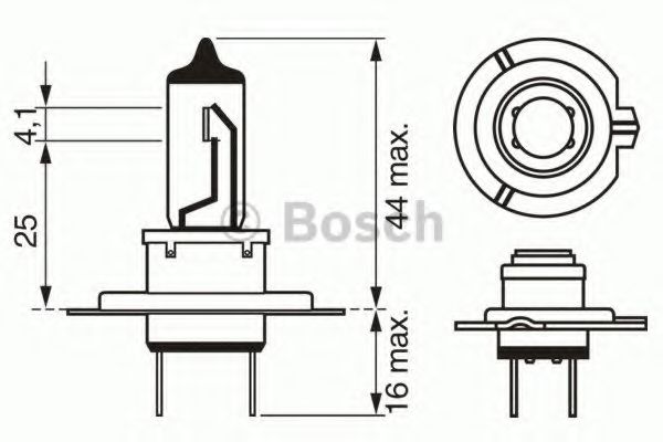 

Автолампа Bosch 1987302075 H7 PX26d 55 W