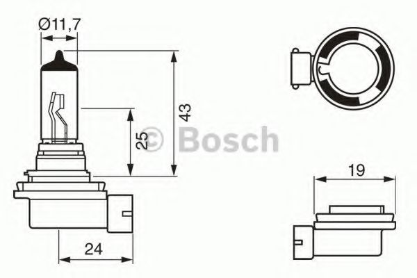 

Автолампа Bosch 1987302084 Pure Light H11 PGJ19-2 55 W