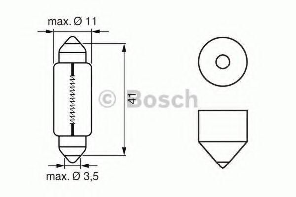 

Автолампа Bosch 1987302225 Pure Light C5W SV8,5-8