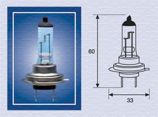 

Автолампа Magneti Marelli 002557100000 H7 PX26d 55 W прозрачная