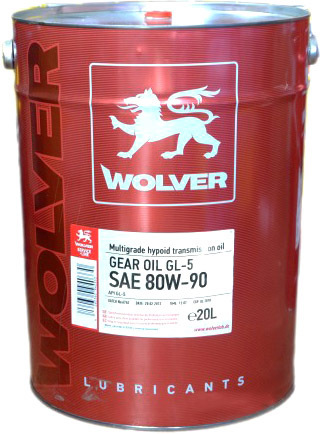 

Трансмиссионное масло Wolver Gear Oil GL-5 80W-90 минеральное 4260360940651