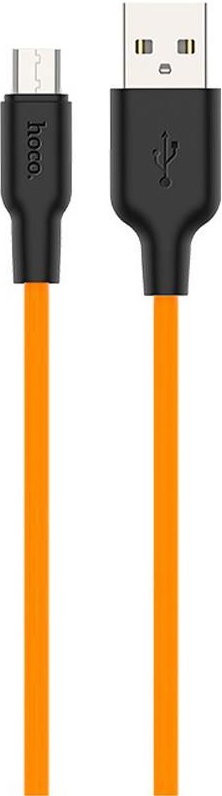 

Кабель Hoco X21 X21MICROBLACKORANGE USB - Micro USB 1 м