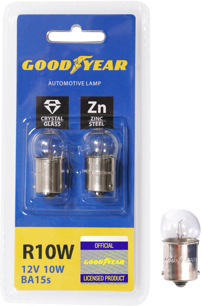 

Автолампы Goodyear GY012206 R5W BA15s 5 W прозрачная
