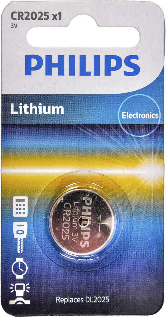 

Батарейка Philips Minicells Lithium CR2025/01B CR2025 3 V 1 шт