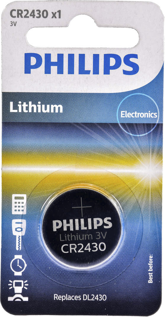 

Батарейка Philips Minicells Lithium CR2430/00B CR2430 3 V 1 шт