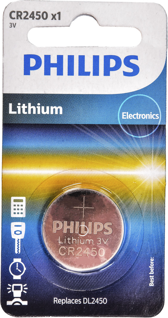 

Батарейка Philips Minicells Lithium CR2450/10B CR2450 3 V 1 шт