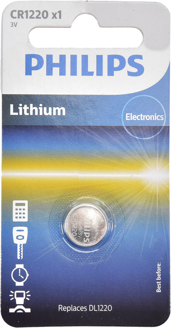 

Батарейка Philips Minicells Lithium CR1220/00B CR1220 3 V 1 шт