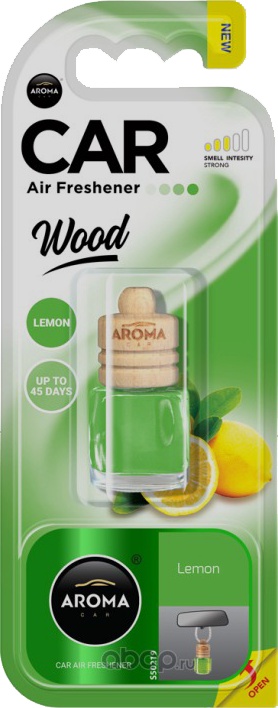 

Ароматизатор Aroma Car Wood Lemon 6 мл 63108