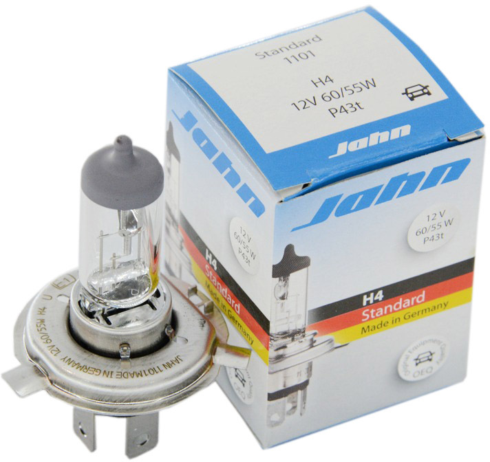 

Автолампы Jahn 1101 H4 P43t 55 W 60 W прозрачная