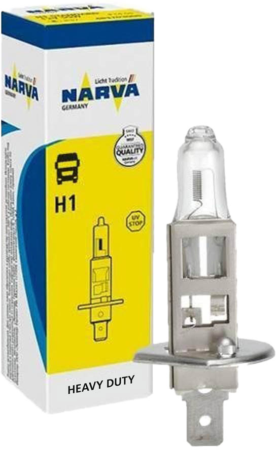 

Автолампы Narva 48708C1 Heavy Duty H1 P14,5s 70 W прозрачная