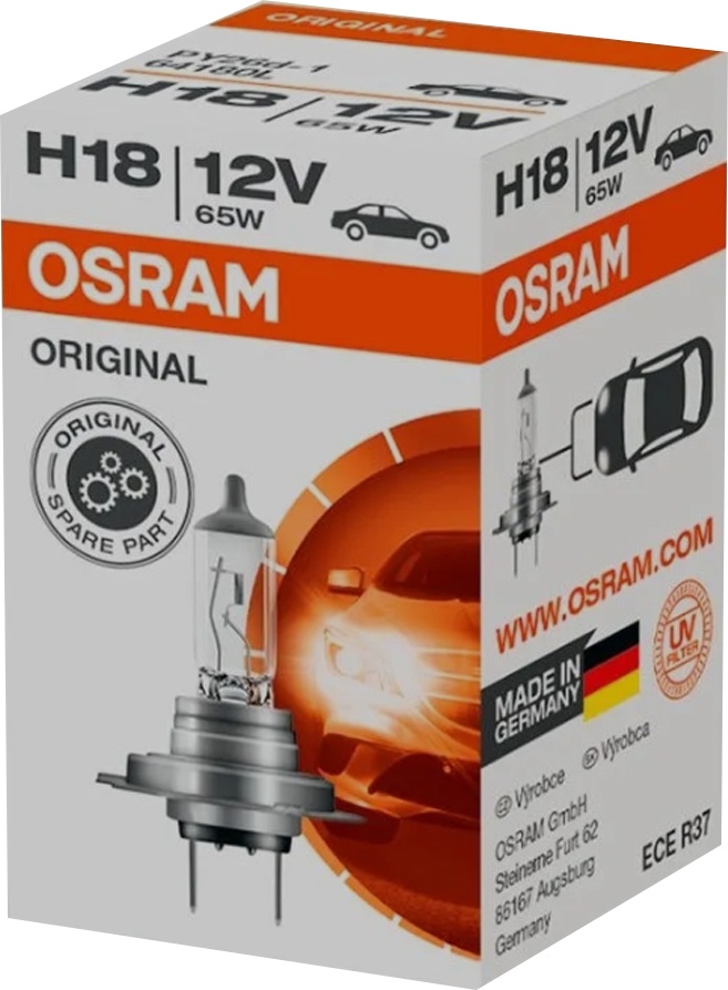 

Автолампа Osram 64180L Original H18 PY26d-1 65 W прозрачный
