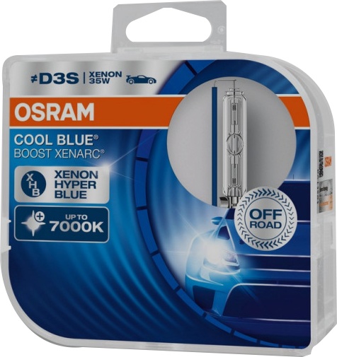 

Автолампа Osram 66340CBB-HCB Xenarc Cool Blue Boost D3S PK32d-5 35 W прозрачная