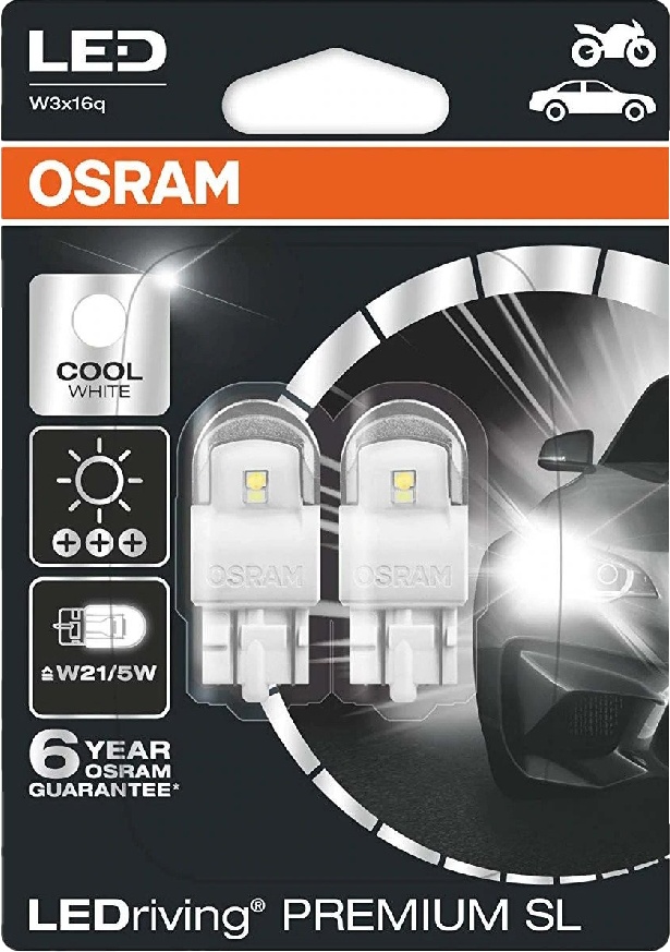 

Автолампа Osram 7515DWP-02B LEDriving W21/5W W3x16q 2 W