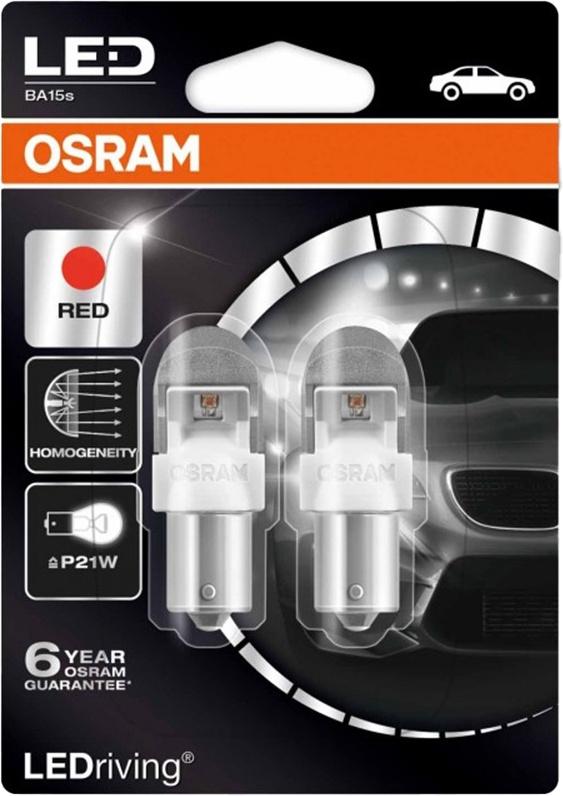 

Автолампа Osram 7556R-02B LEDriving P21W BA15s 2 W