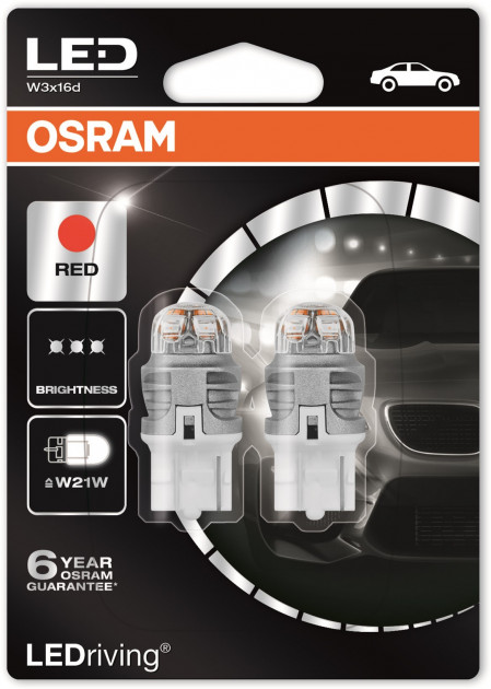 

Автолампа Osram 7905R-02B LEDriving Premium W21W W3x16d 1,5 W