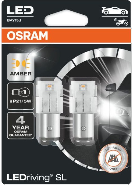 

Автолампа Osram 3157DYP-02B LEDriving P27/7W W2,5x16q 0,8 W