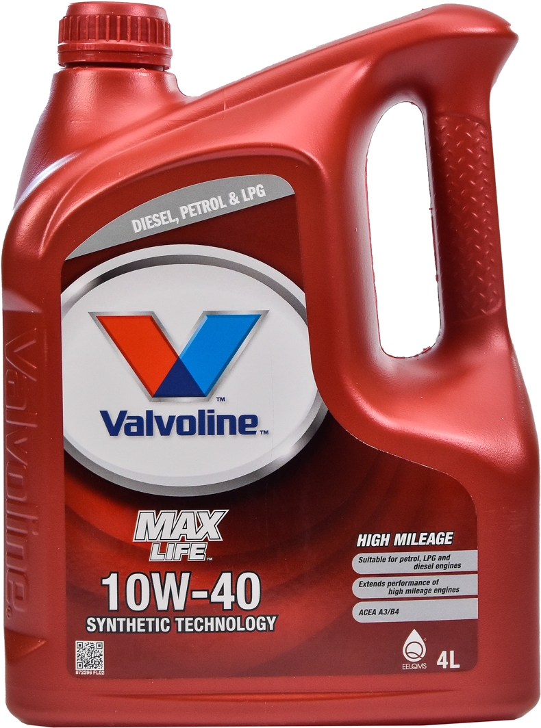 

Моторное масло Valvoline MaxLife 10W-40 полусинтетическое 872296