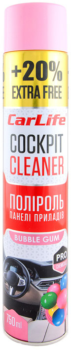 

Полироль для салона Carlife Cockpit Cleaner bubble gum 750 мл CF759