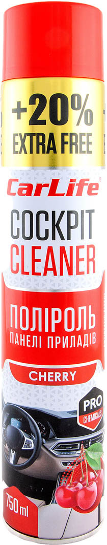 

Полироль для салона Carlife Cockpit Cleaner вишня 750 мл CF760