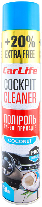 

Полироль для салона Carlife Cockpit Cleaner кокос 750 мл CF758