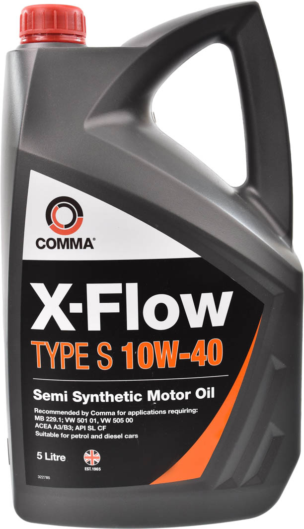 

Моторное масло Comma X-Flow Type S 10W-40 полусинтетическое XFS5L