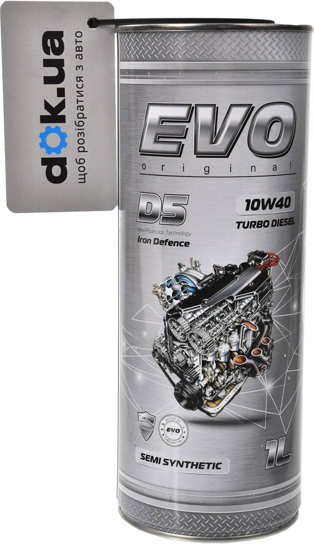 

Моторное масло EVO D5 Turbo Diesel 10W-40 полусинтетическое evoturbodieseld510w401l