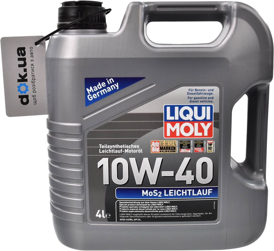 

Моторное масло Liqui Moly MoS2 Leichtlauf 10W-40 полусинтетическое 1917