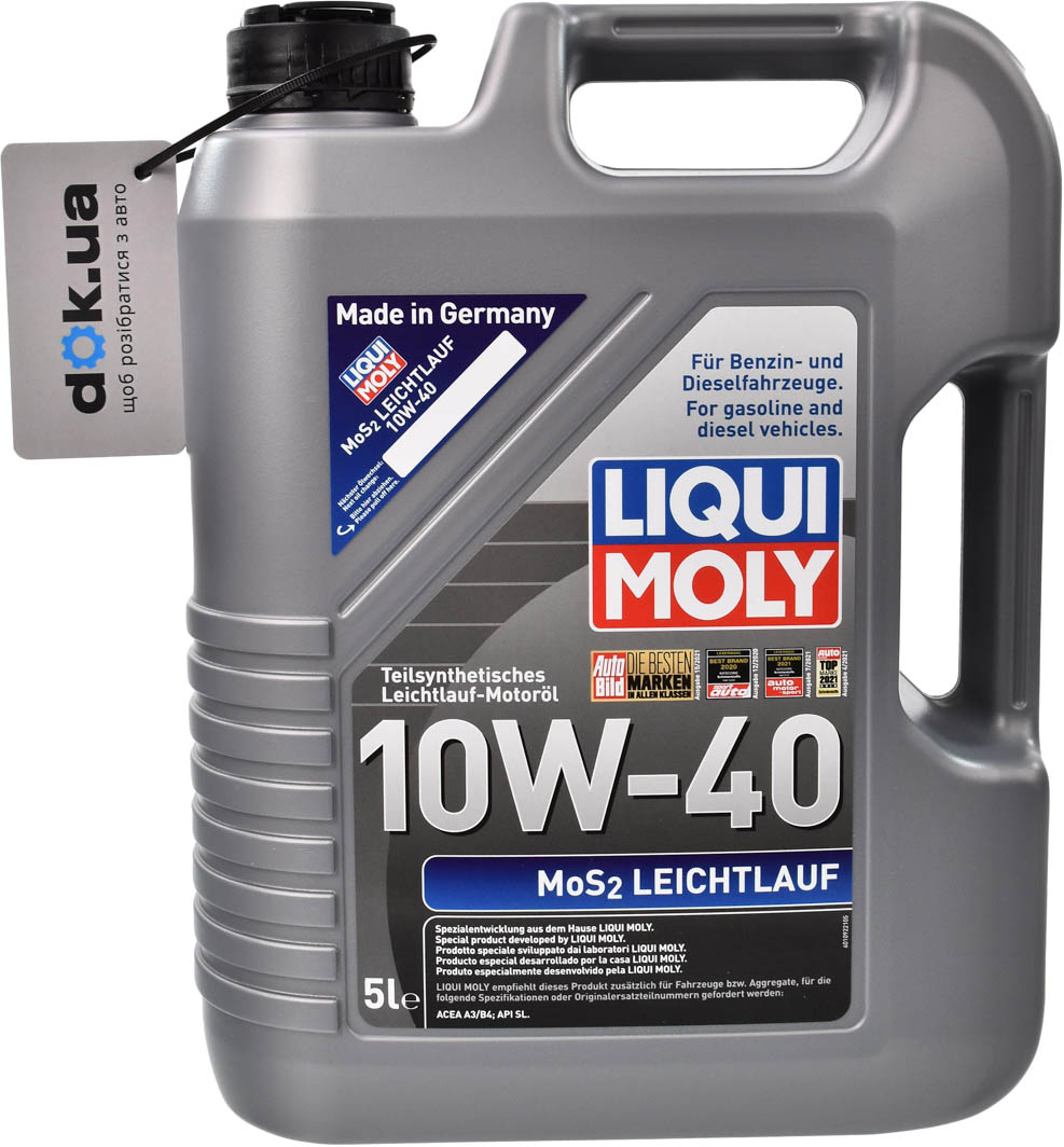 

Моторное масло Liqui Moly MoS2 Leichtlauf 10W-40 полусинтетическое 1931