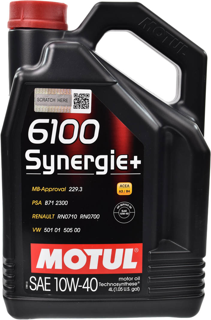 

Моторное масло Motul 6100 Synergie+ 10W-40 полусинтетическое 839441
