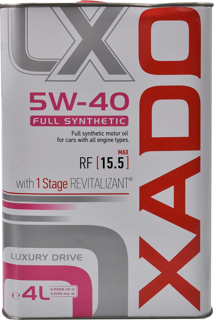 

Моторное масло Xado Luxury Drive 5W-40 синтетическое xa20274