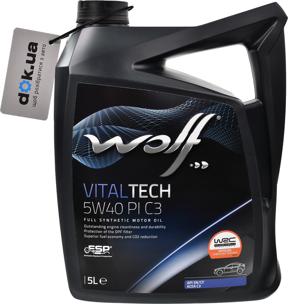 Масло wolf vitaltech 5w40