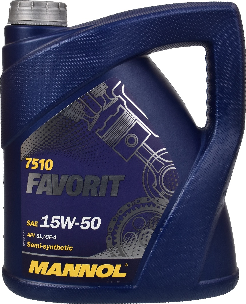 

Моторное масло Mannol Favorit 15W-50 полусинтетическое MN7510-5