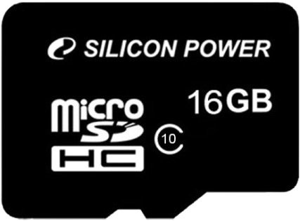 

Карта памяти Silicon Power microSDHC 16 ГБ SP016GBSTH010V10