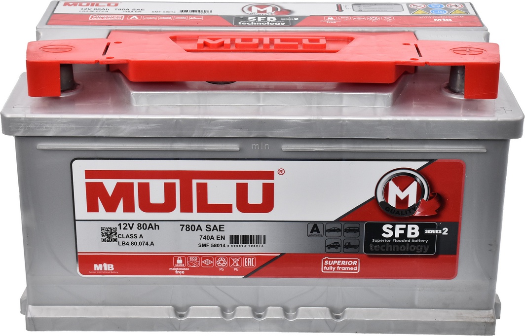 

Аккумулятор Mutlu 6 CT-80-R S2 SMF58014