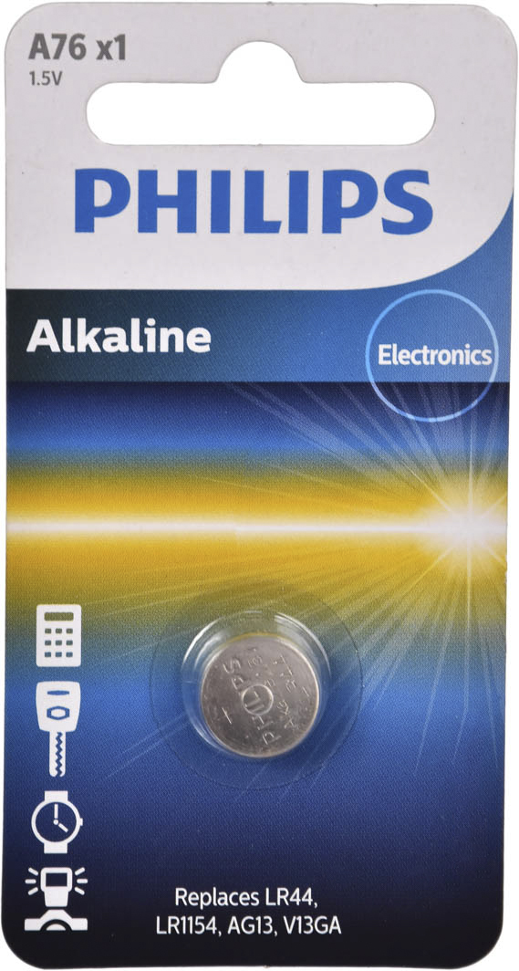 

Батарейка Philips Minicells Alkaline A76/01B LR44 1,5 V 1 шт