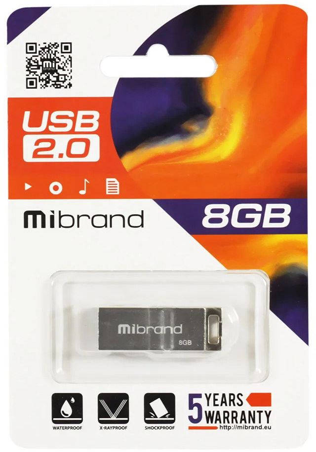 

Флешка Mibrand Chameleon 8 ГБ MI20CH8U6S