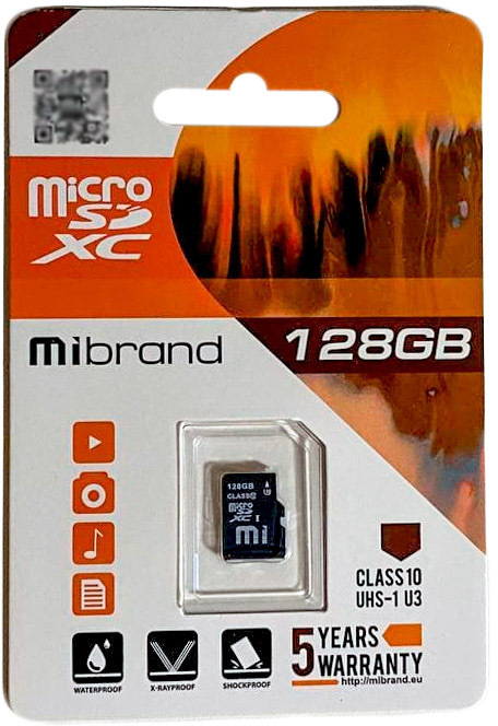 

Карта памяти Mibrand microSDXC 128 ГБ MICDHU3128GB