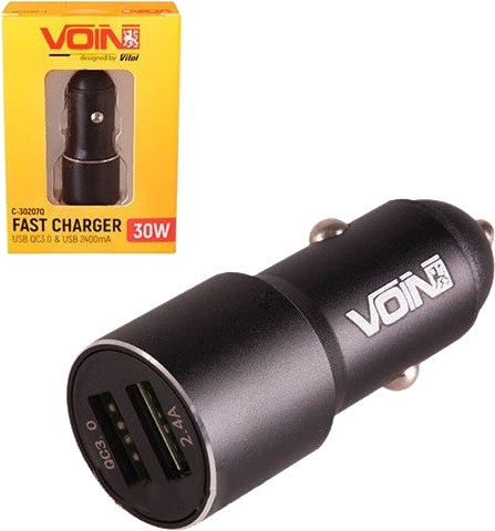 

USB зарядка в авто Voin C-30207Q