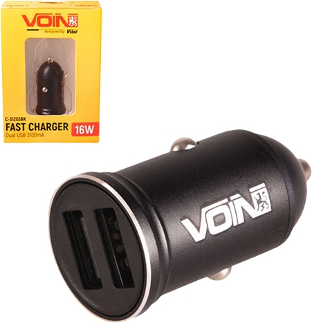 

USB зарядка в авто Voin C-31203BK