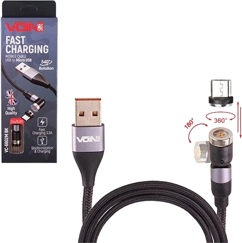 

Кабель Voin VC-6602MBK USB - Micro USB 2 м